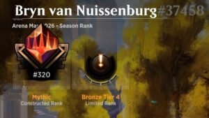 Image showing rank 320 in mythic, Arena May 2026 season