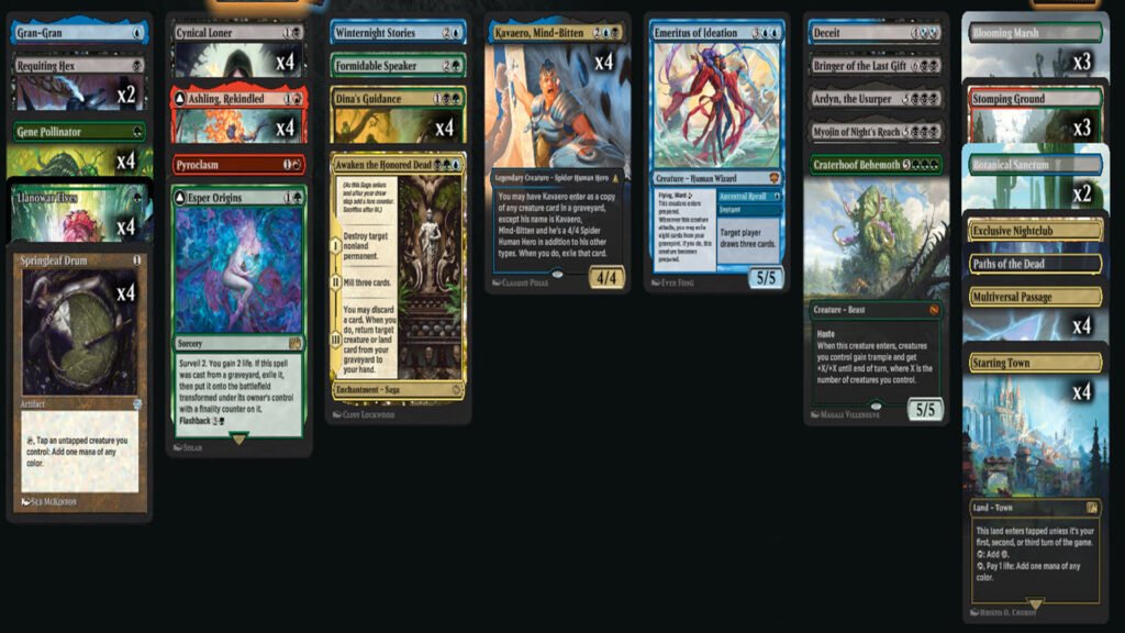 Dan Burdick designed this MTG deck called Dina